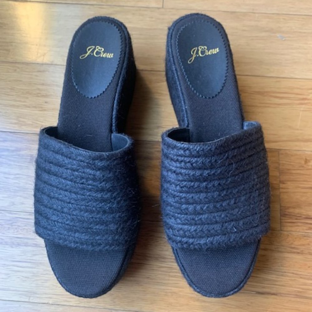 Jcrew espadrille wedges.  Size 7.5